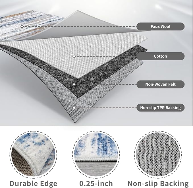 4x10 Wide Washable Runner Rug: Easy-to-Clean Runners