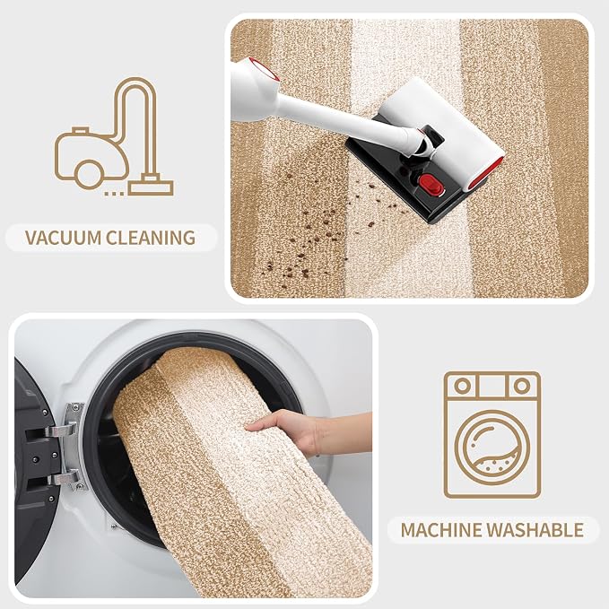 Kitinjoy Indoor Outdoor Door Mat, 70x32 Non-Slip Absorbent Dirt Trapper