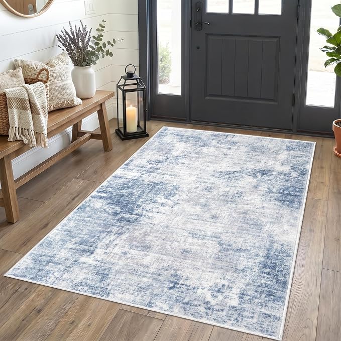 IOHOUZE Abstract Area Rug 4x5 Ft Washable Rugs