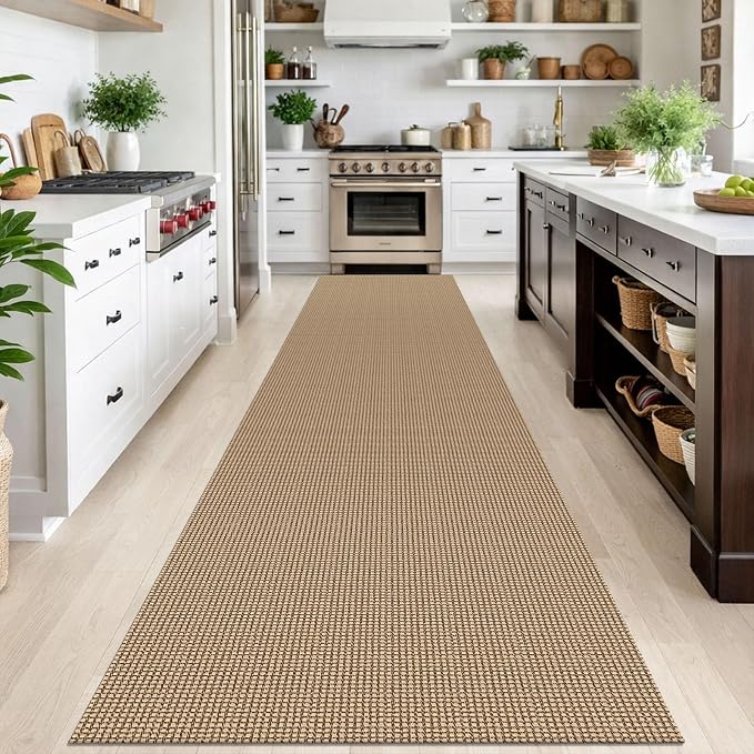 IOHOUZE Washable Exrea Long Hallway Runner Rug 3x14 Non Slip Rubber Backed