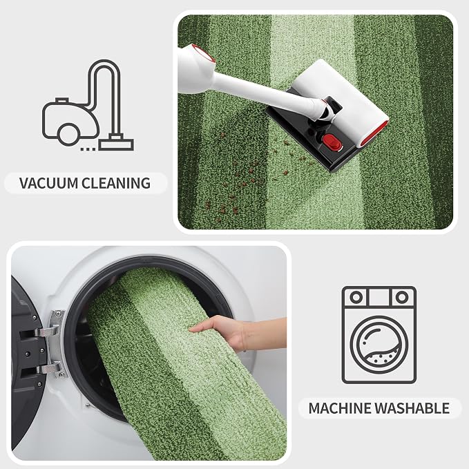 Kitinjoy Indoor Outdoor Door Mat, 59x20 Non-Slip Absorbent Dirt Trapper