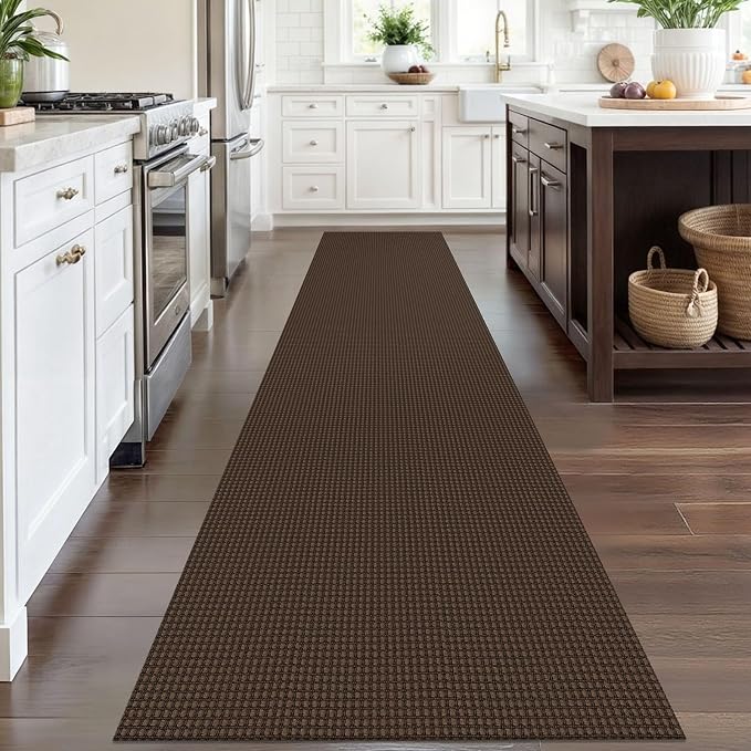 IOHOUZE Washable Runner Rug 2.6x12 Non Slip Rubber Backed Extra Long Hallway