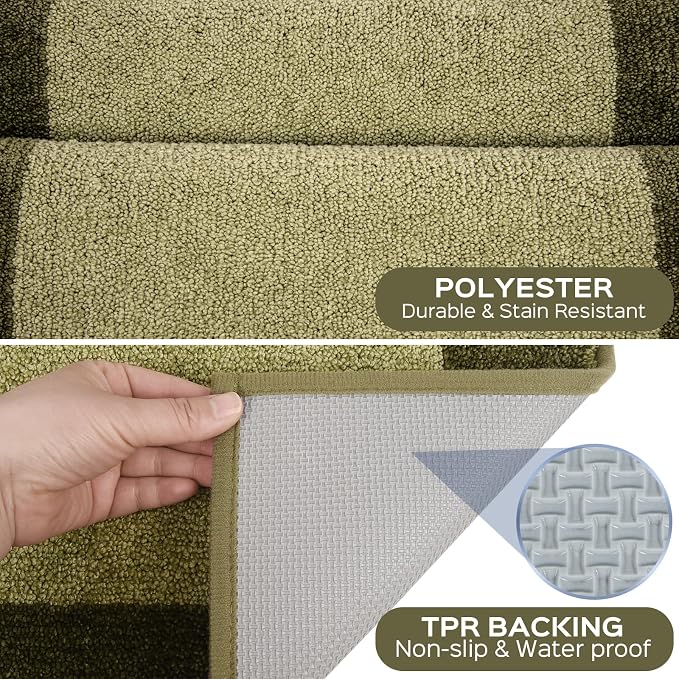 Machine Washable Throw Rug 24" x 36", Non Slip Kitchen Mat
