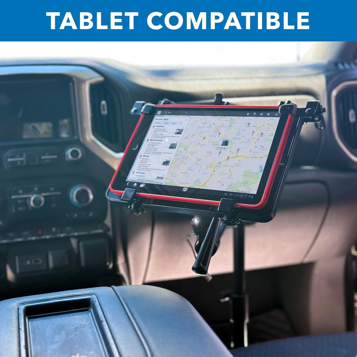 Mount-It! Car Laptop Mount, No-Drill Passenger Seat Stand, Fits 17" Laptops