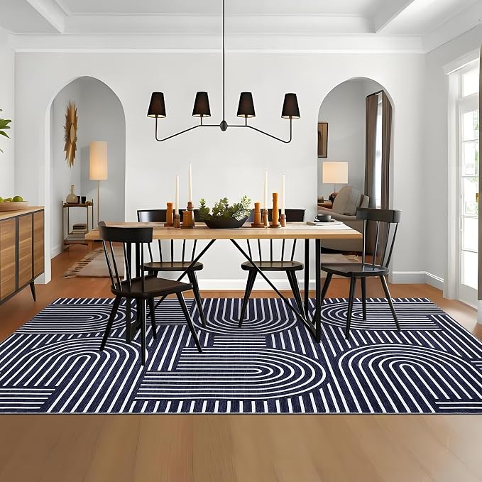 ROYHOME Washable Rug 4x6 Area Rugs