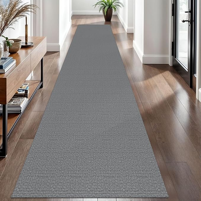 EARTHALL Washable Runner Rug 2.6x12 Ft Non Slip Runners