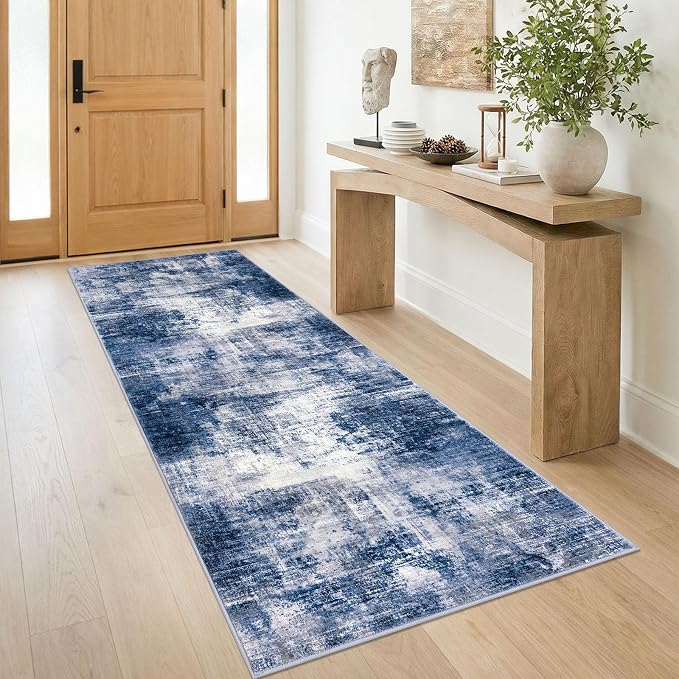 IOHOUZE Abstract Runner Rug 3x8 Ft Washable Runners
