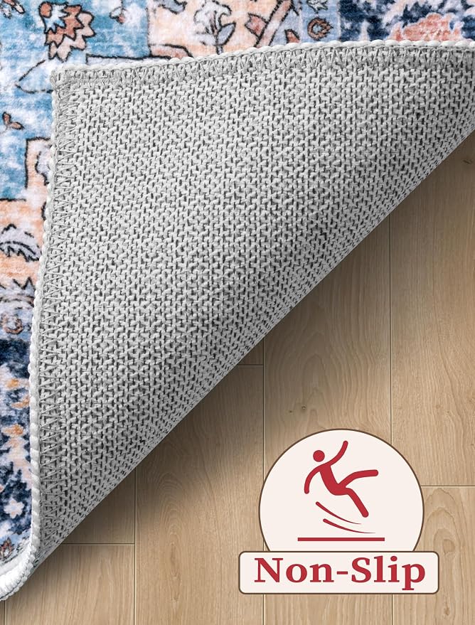 SERISSA Runner Rug for Hallways, 3x10 Washable Non Slip Kitchen Runner Rug