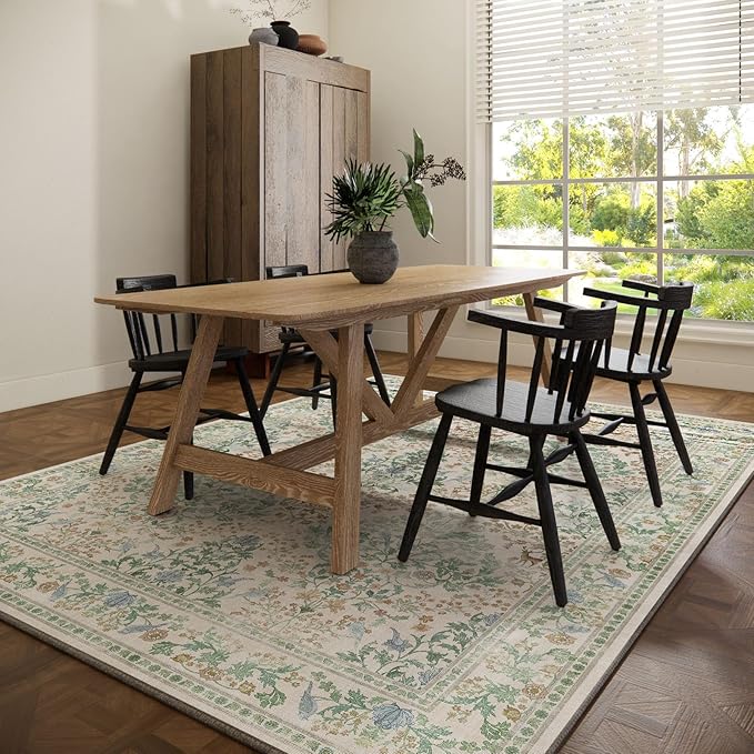 9x12 Area Rugs for Living Room: Washable Bedroom Rug Vintage Area Rug Stain