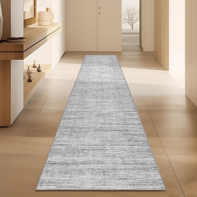 Runner Rug 2x12 Runners for Hallway 12ft Non-Slip, Long Abstract Kitchen Rug