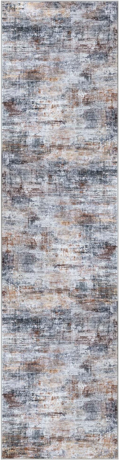 IOHOUZE Abstract Runner Rug 3x12 Ft Washable Runners