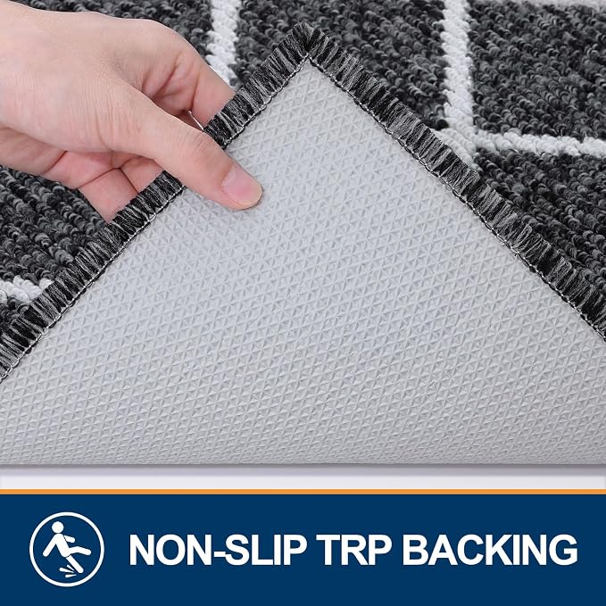 Finchitty Indoor Door Mat, Dirt Resistant and Absorbent, Low-Profile, Washable
