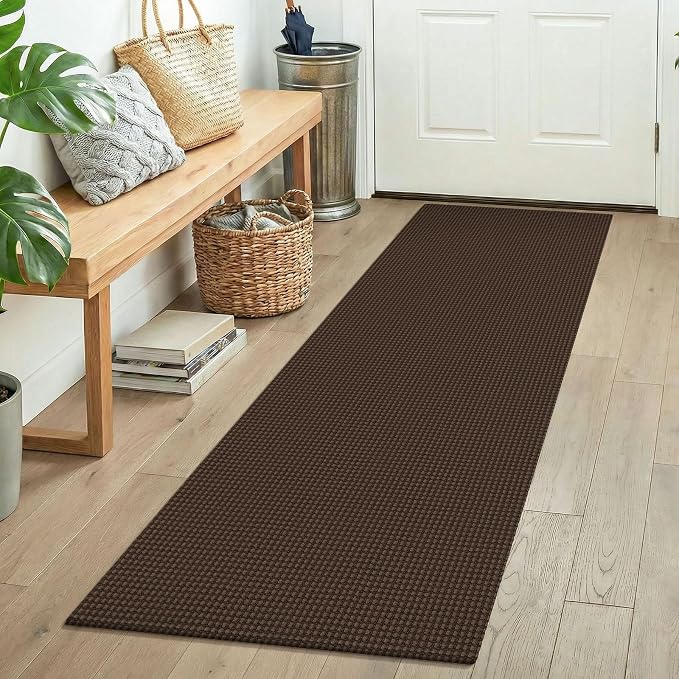 KOZYFLY Runners for Hallways 2x5 ft Washable Kitchen Runner Non Slip Rubber