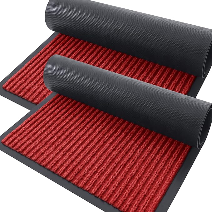 OLANLY Front Door Mat Indoor Outdoor Entrance, Waterproof Heavy Duty Doormat