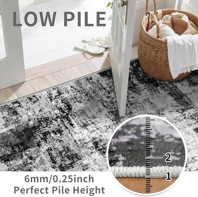 2x3 Small Washable Area Rug: Non-Slip Indoor Door Mat