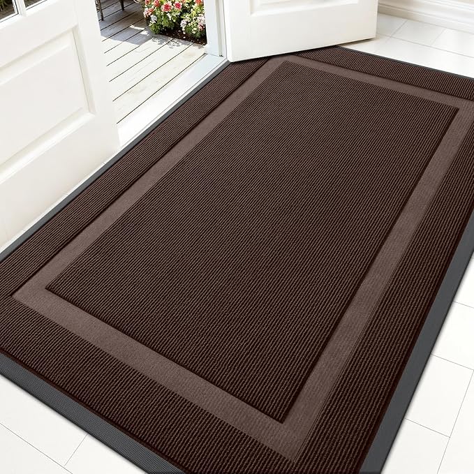 OLANLY Front Door Mat Indoor Outdoor Entrance, Waterproof All-Season,