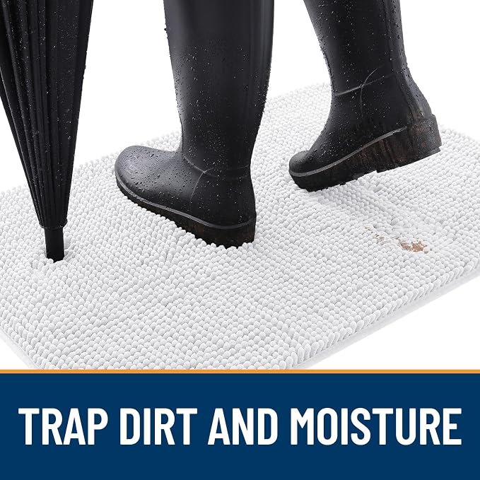 OLANLY Dog Door Mat for Muddy Paws 32x20, Absorbs Moisture and Dirt, Absorbent