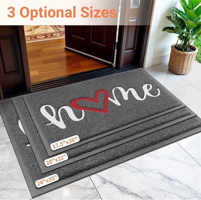 StepLively Door Mat Home Welcome Mats Outdoor and Indoor, Heavy-Duty