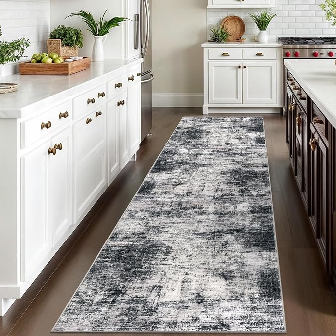 IOHOUZE Abstract Runner Rug 3x10 Ft Washable Runners