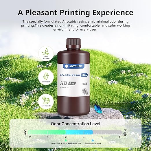 ANYCUBIC 2nd Gen Resin Technology ABS-Like Resin 2.0 Bundle, 3D Printer Resin