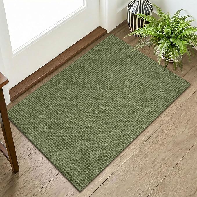 KOZYFLY Indoor Door Mat 2x3 ft Small Area Rugs Washable Front Door Mat Non Slip