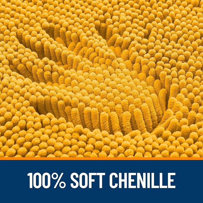 OLANLY Toilet Rugs U-Shaped 20x20, Extra Soft Absorbent Chenille Contour
