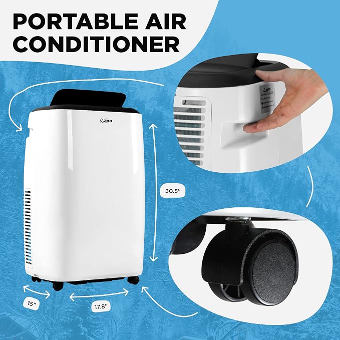 Portable Air Conditioners 10000 BTU AIRO COMFORT, AC Unit Floor Standing