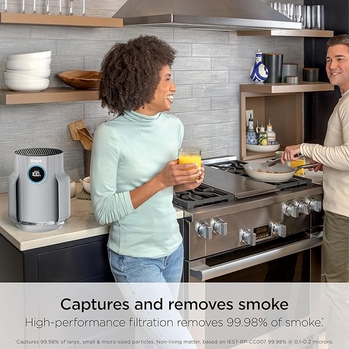 Shark Air Purifier for Home, NeverChange Compact Pro, for Bedroom, Home Office