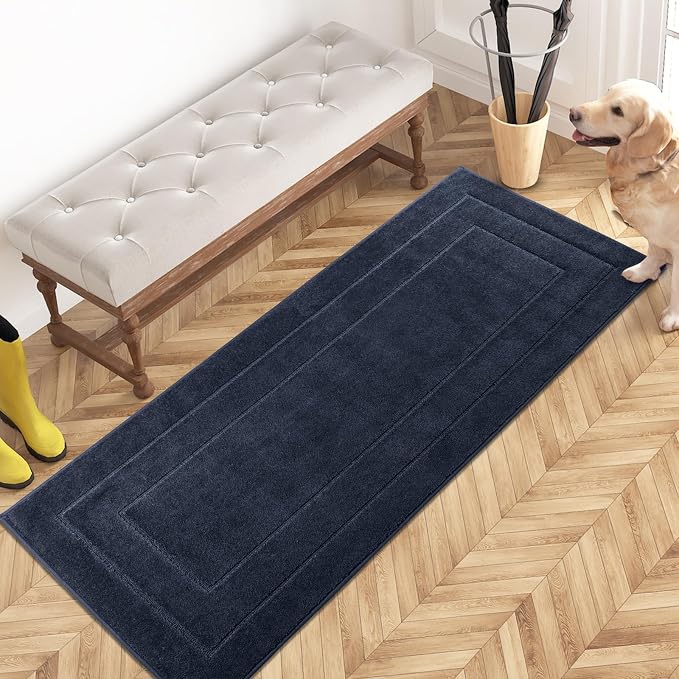 PURRUGS Dirt Trapping Door Mat 24" x 59", Non-Slip/Skid Machine Washable