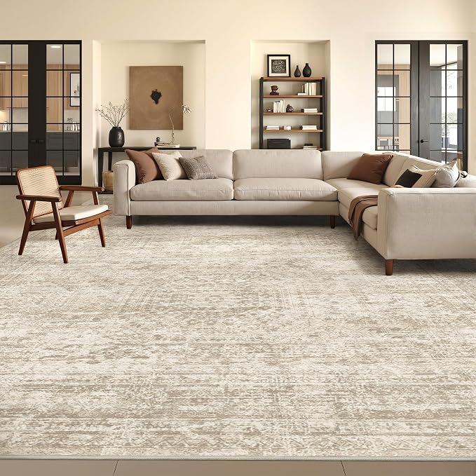 8x10 Area Rugs for Living Room, Non-Slip Backing Large Washable Rug for Nursery