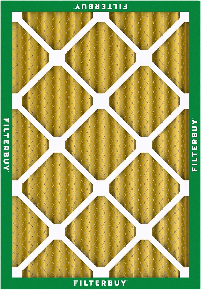 Filterbuy 10x17x2 Air Filter MERV 11 Superior Pet & Allergy Defense,