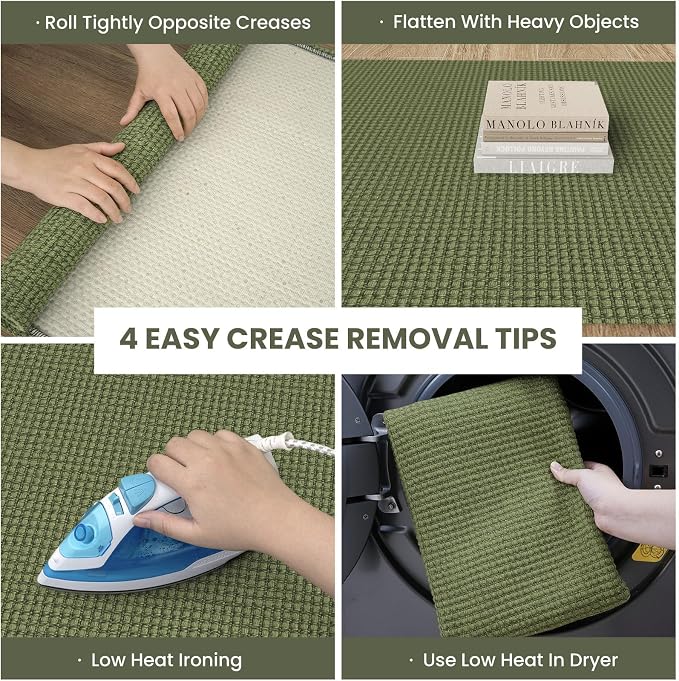 IOHOUZE Washable Exrea Long Hallway Runner Rug 3x14 Non Slip Rubber Backed