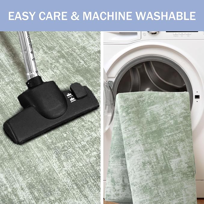 IOHOUZE Abstract Runner Rug 3x7 Ft Washable Runners