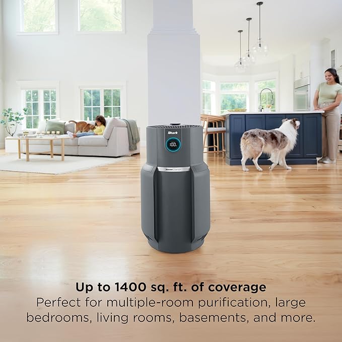 Shark Air Purifier for Home, NeverChange Max, 300 sq. ft. for Large Room