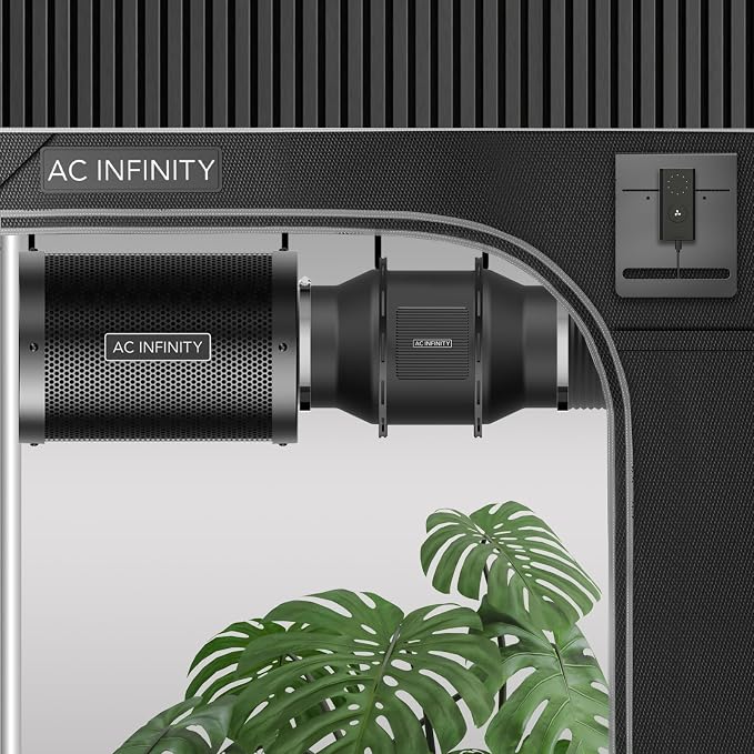 AC Infinity Air Filtration Kit 6”, CLOUDLINE LITE Inline Fan and Carbon Filter