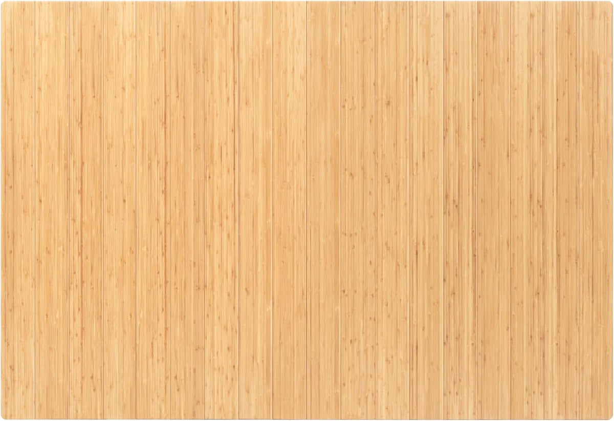 Anji Mountain 72" x 48" Bamboo Office Chair Mat for Carpet & Hardwood Floor