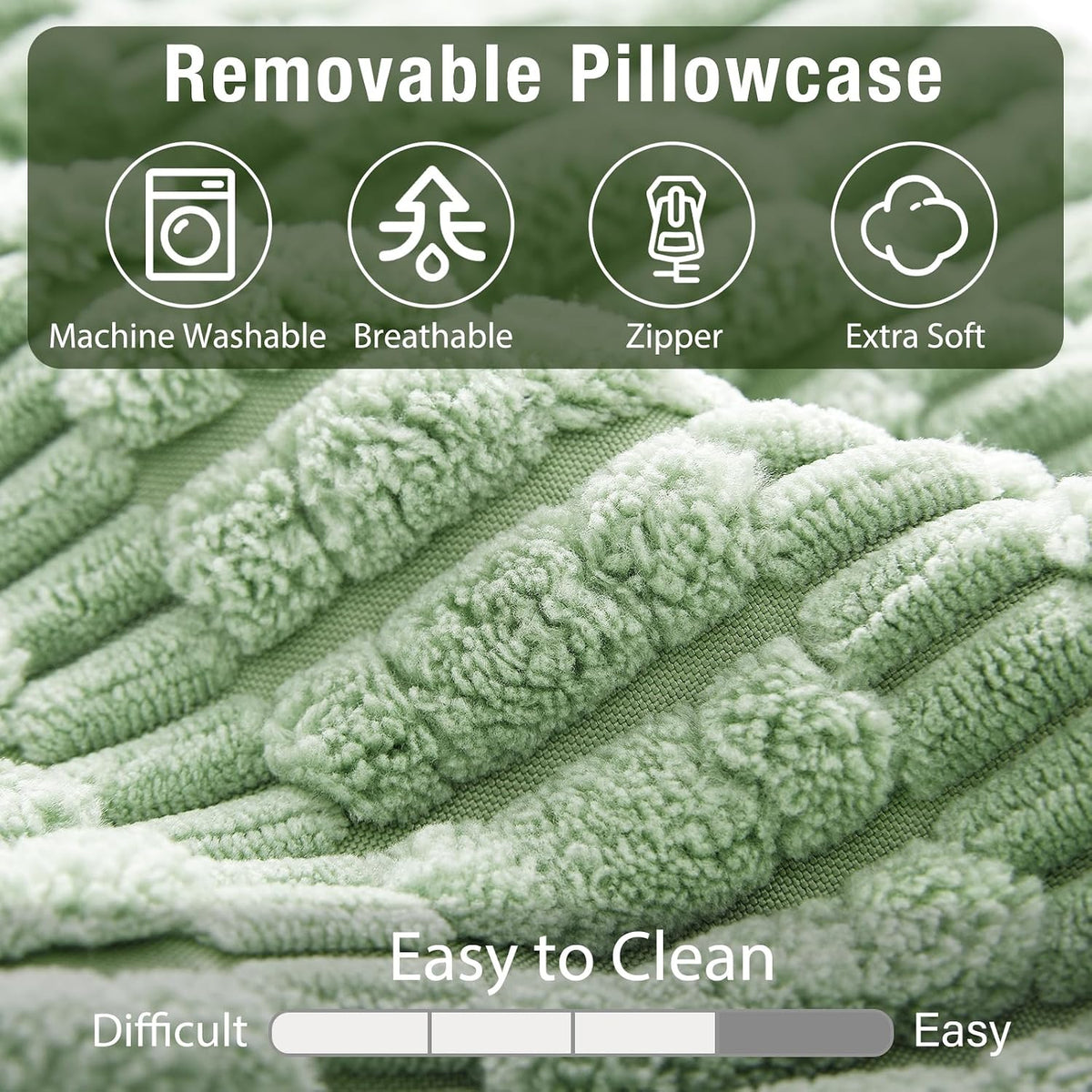 Reading Pillow for Bed Sitting Up with Large Pockets,Modern Style