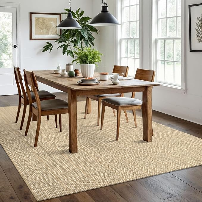IOHOUZE Washable Area Rug 6x9 Non Slip Rubber Backed Rugs