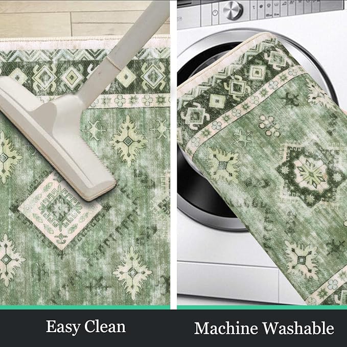 HEBE Boho Kitchen Rug Sets 3 Piece