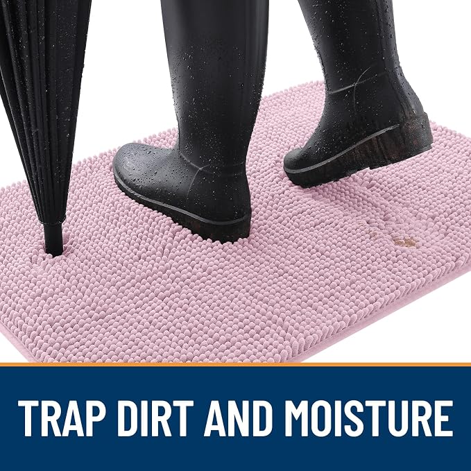 OLANLY Dog Door Mat for Muddy Paws 59x24, Absorbs Moisture and Dirt, Absorbent