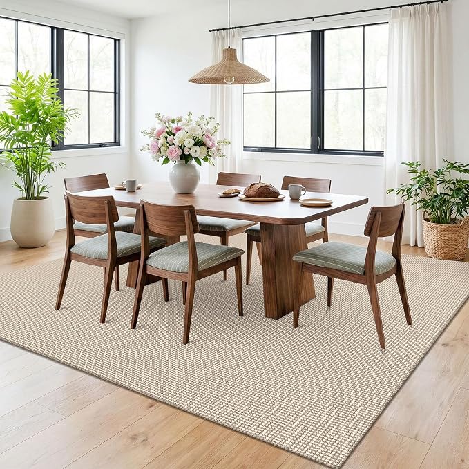 KOZYFLY 6x9 Dining Room Rugs, Washable Area Rug