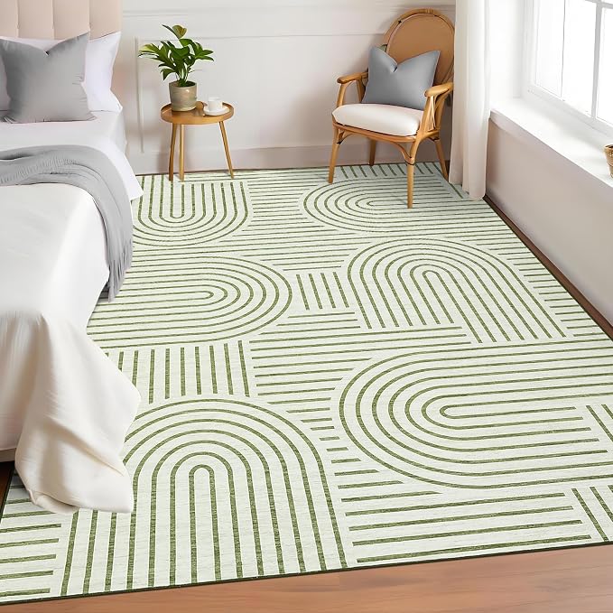 ROYHOME Washable Rug 4x6 Area Rugs