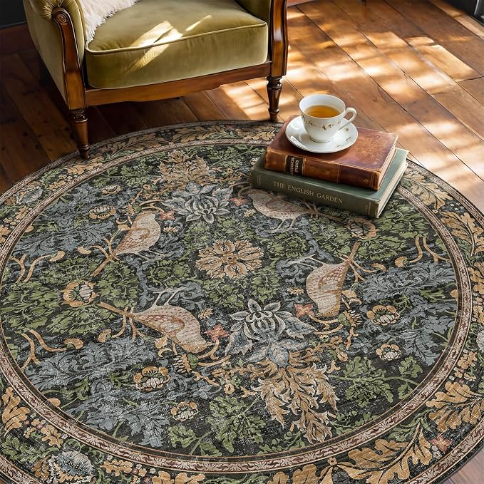 Hazo Haus Vintage 5ft Round Rug