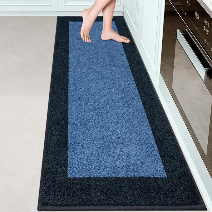 Machine Washable Runner Rug 24" x 84", Non Slip Kitchen Mat