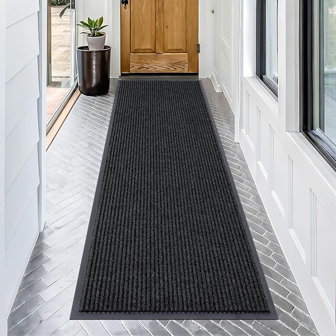 OLANLY Front Door Mat Indoor Outdoor Entrance, Waterproof Heavy Duty Doormat