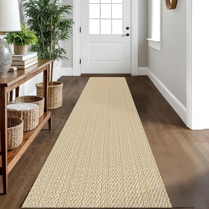 IOHOUZE Washable Runner Rug 2x10 Non Slip Rubber Backed Long Hallway Runner