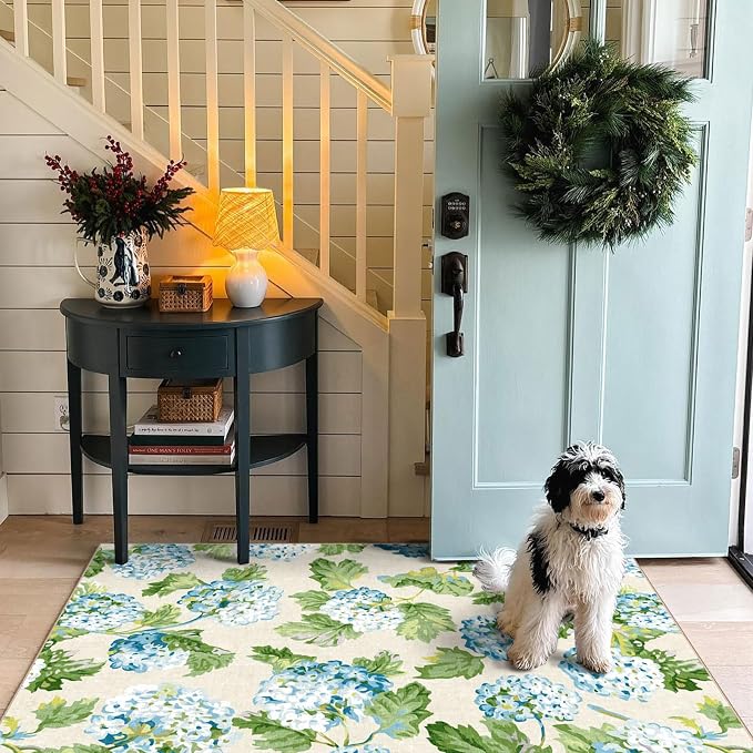 3x5 Floral Entry Rug