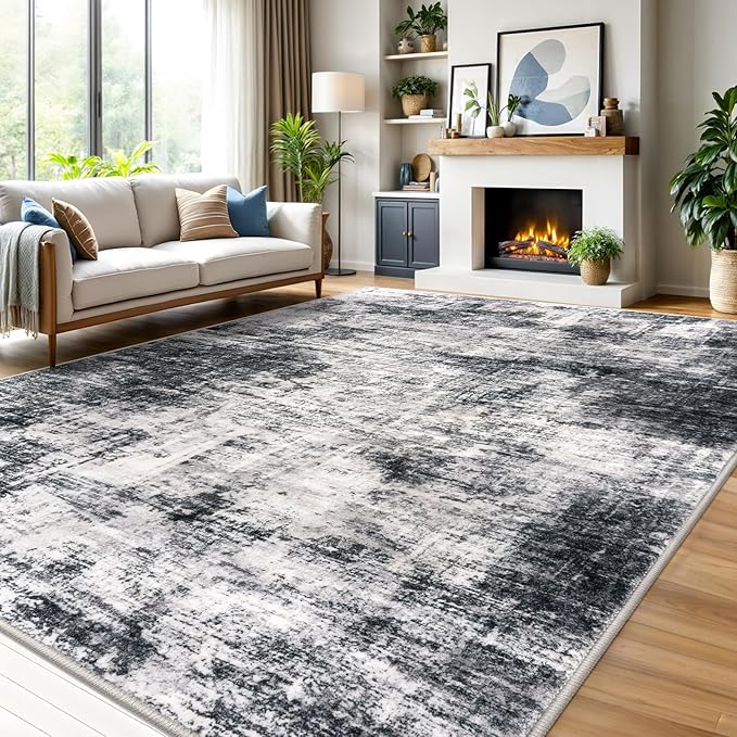 IOHOUZE Abstract Area Rugs 9x12 Ft Washable Large Rugs