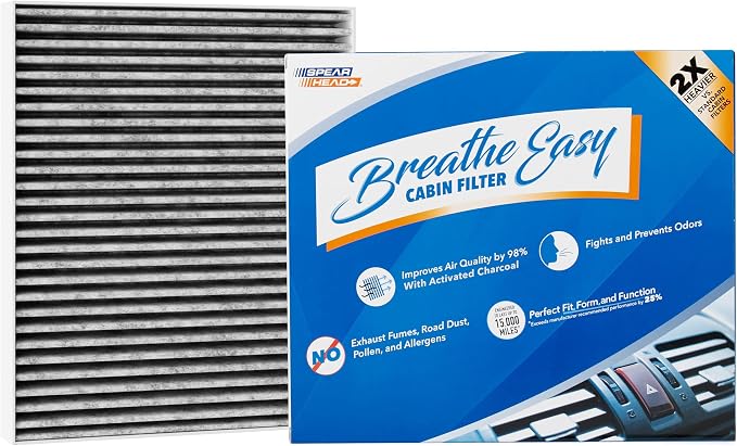 Spearhead Odor Defense Breathe Easy AC & Heater Cabin Filter | Fits Altima