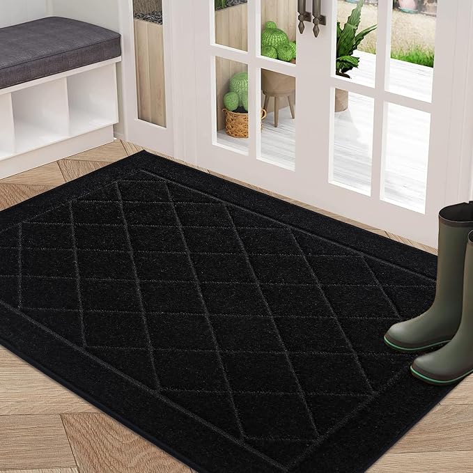 BEQHAUSE Dirt Trapper Door Mat 32" x 48", Doormat Non-Slip Entryway Rugs
